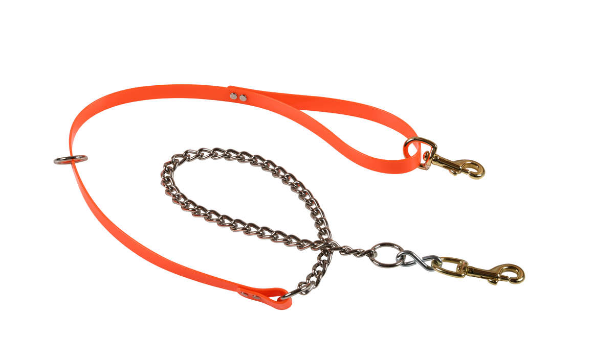 3/4" 5Ft Dayglow Lead 2 Snaps/O-Ring W Chain