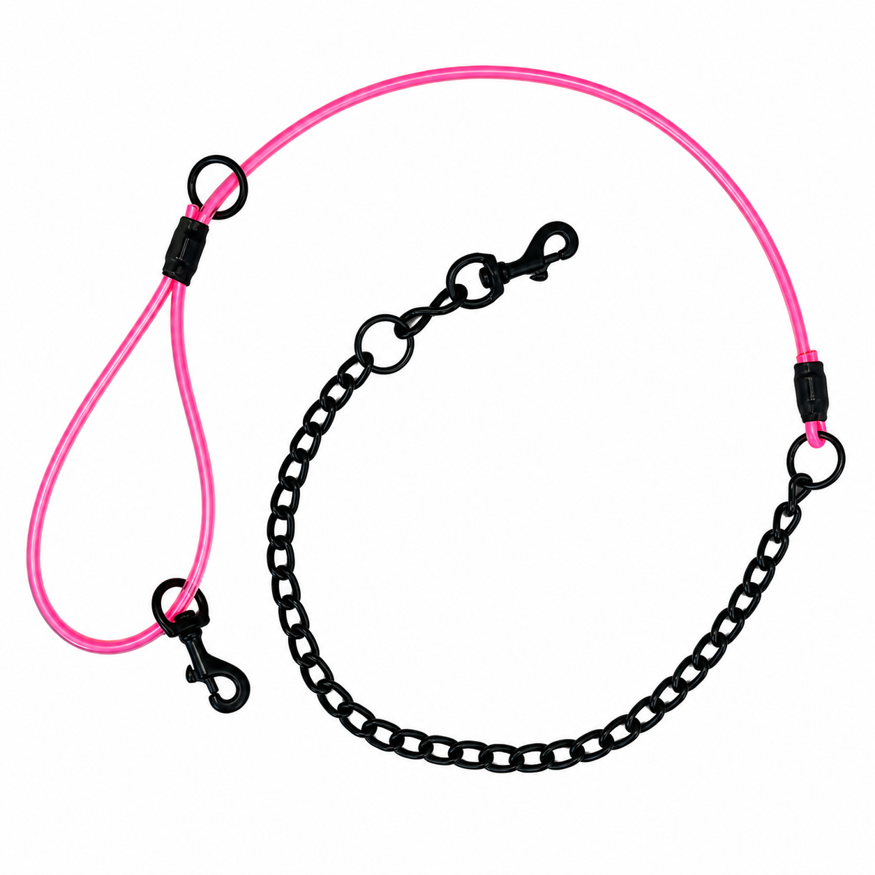 5' Cable Lead W/ O Ring, Chain & 2 Snaps