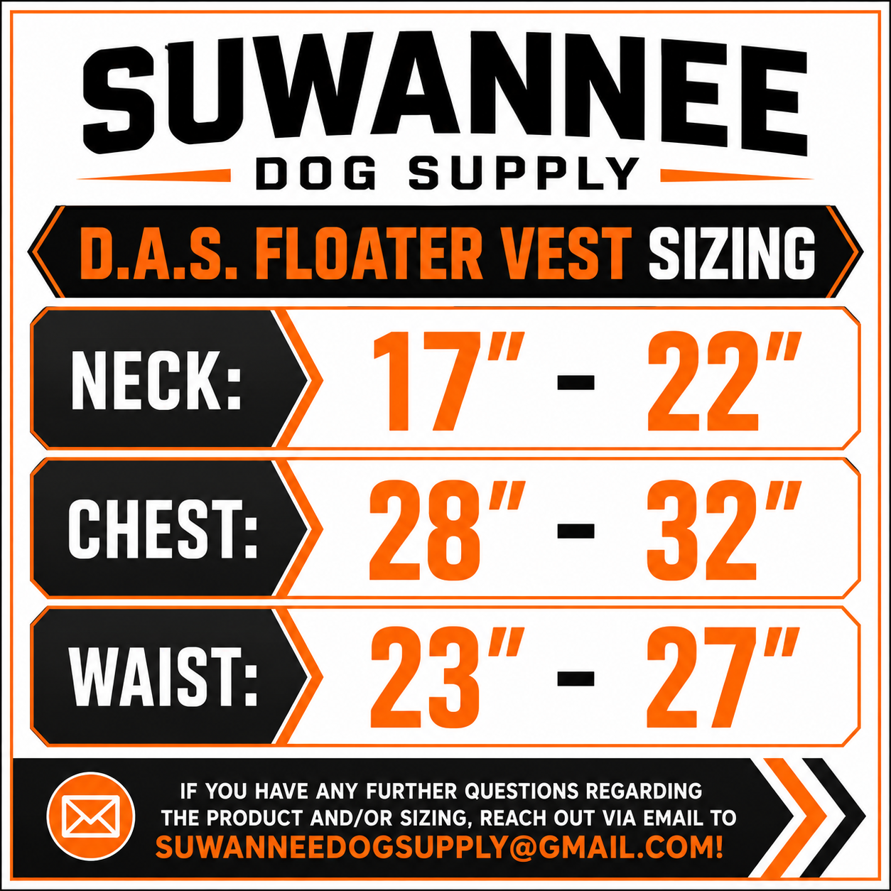 Suwannee Dog Supply DAS Cut Vest