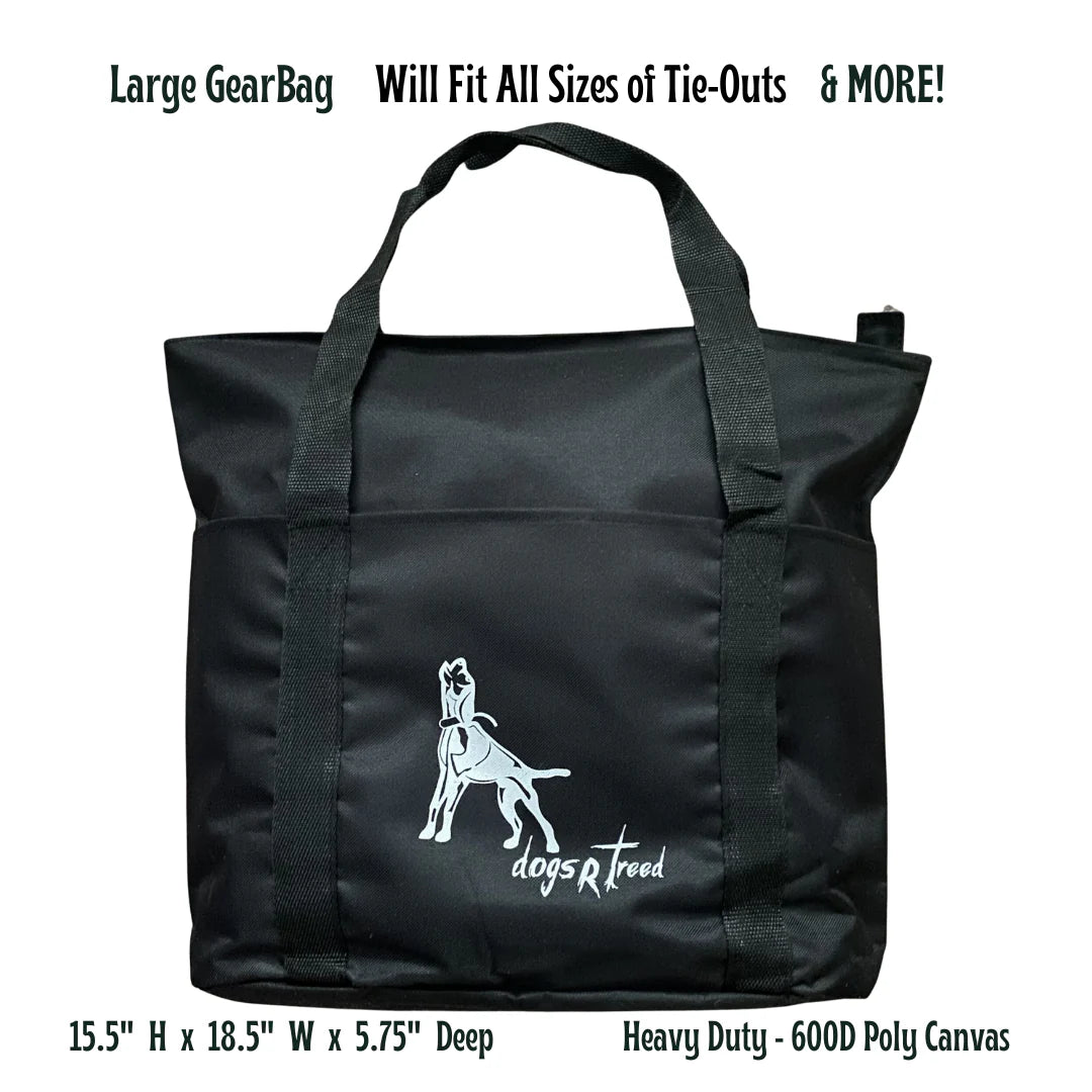 Dogs R Treed LOGO BAG - HEAVY DUTY ZIPPERED POLY CANVAS