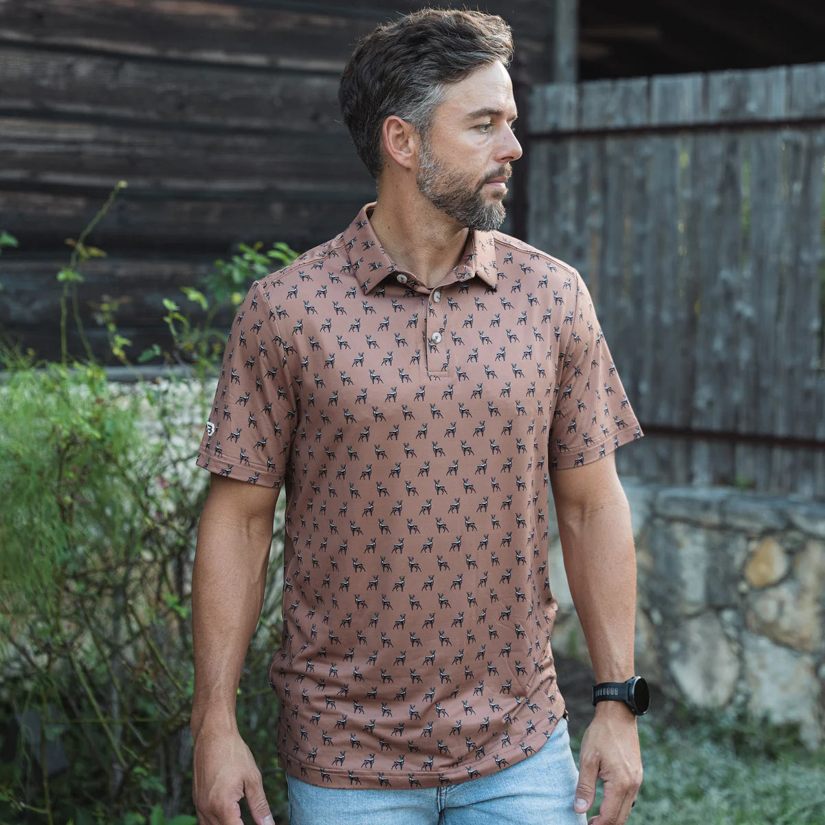 PERFORMANCE POLO / Whitetail Deer Brown