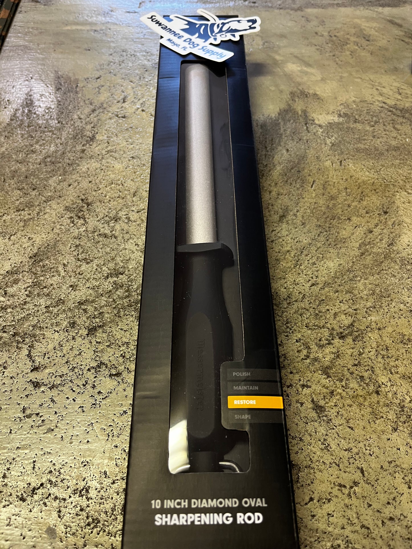 10 Inch Diamond Oval Sharpening Rod
