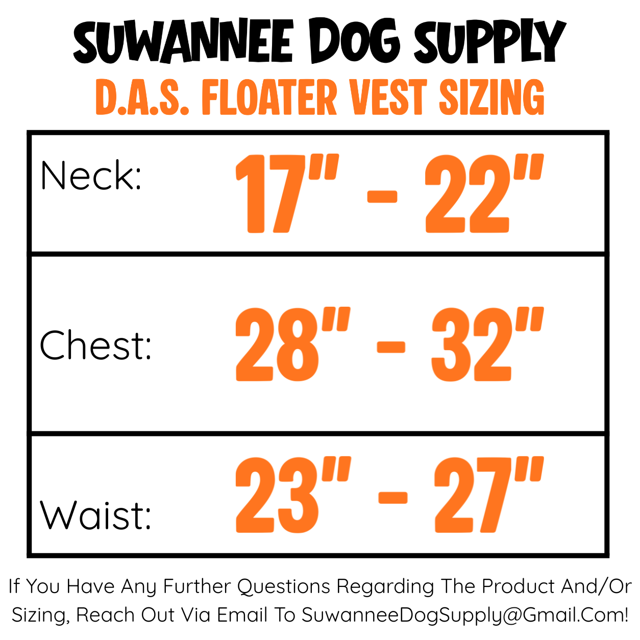 Suwannee Dog Supply DAS Cut Vest
