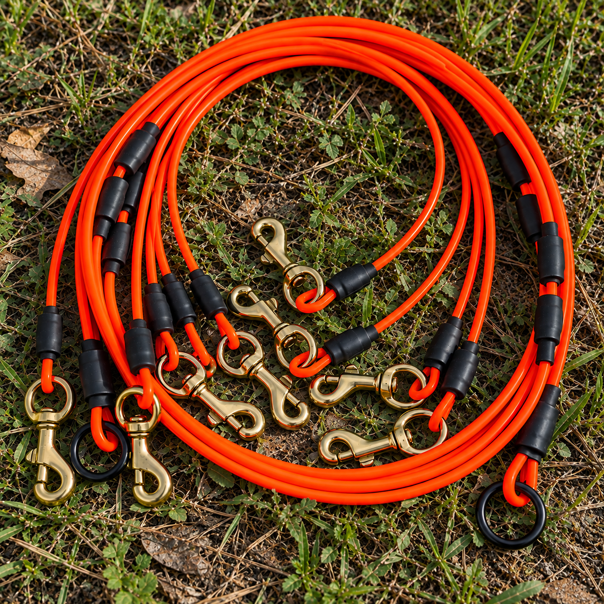 4/5/6 Spot Tie-Out - Orange