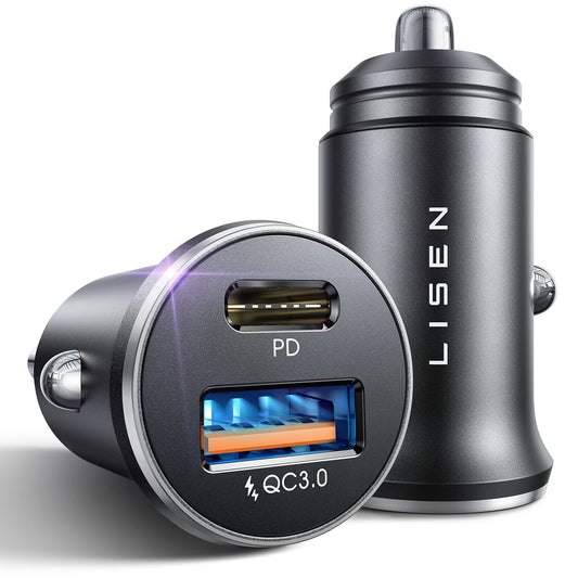 Lisen 12V USB/Type C Car Charger