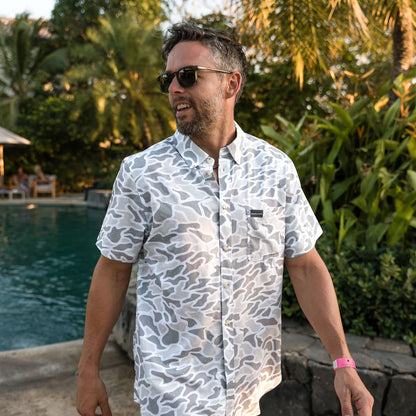 PERFORMANCE WESTERN SHIRT / White Camo