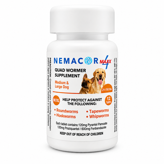Nemacor MAXX4 Quad Wormer 21-150Lbs