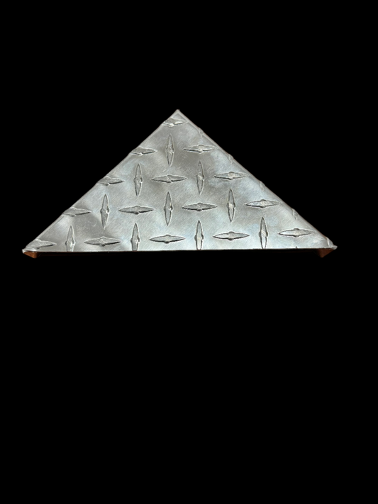 Triangular Antenna Mount - Diamond Plate