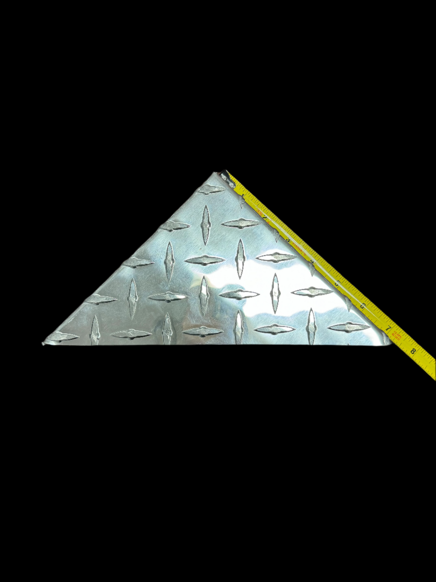 Triangular Antenna Mount - Diamond Plate