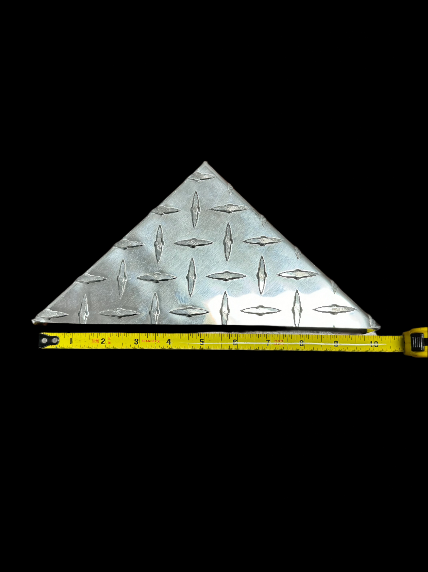 Triangular Antenna Mount - Diamond Plate