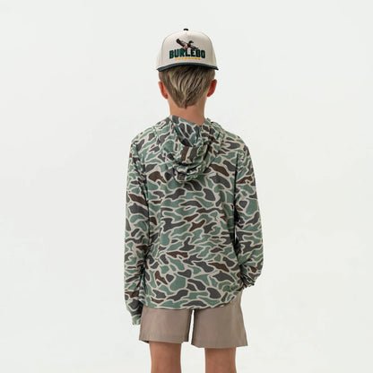 Youth Performance Hoodie - Retro Duck Camo