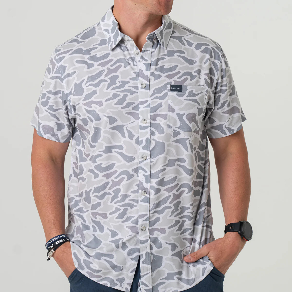 PERFORMANCE WESTERN SHIRT / White Camo