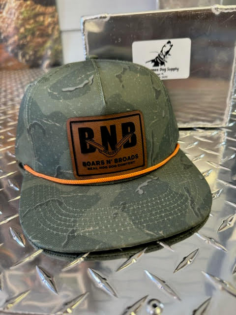 B-N-B GREEN CAMO PATCH HAT