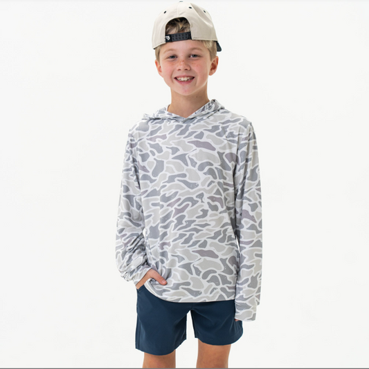 YOUTH PERFORMANCE HOODIE / White Camo